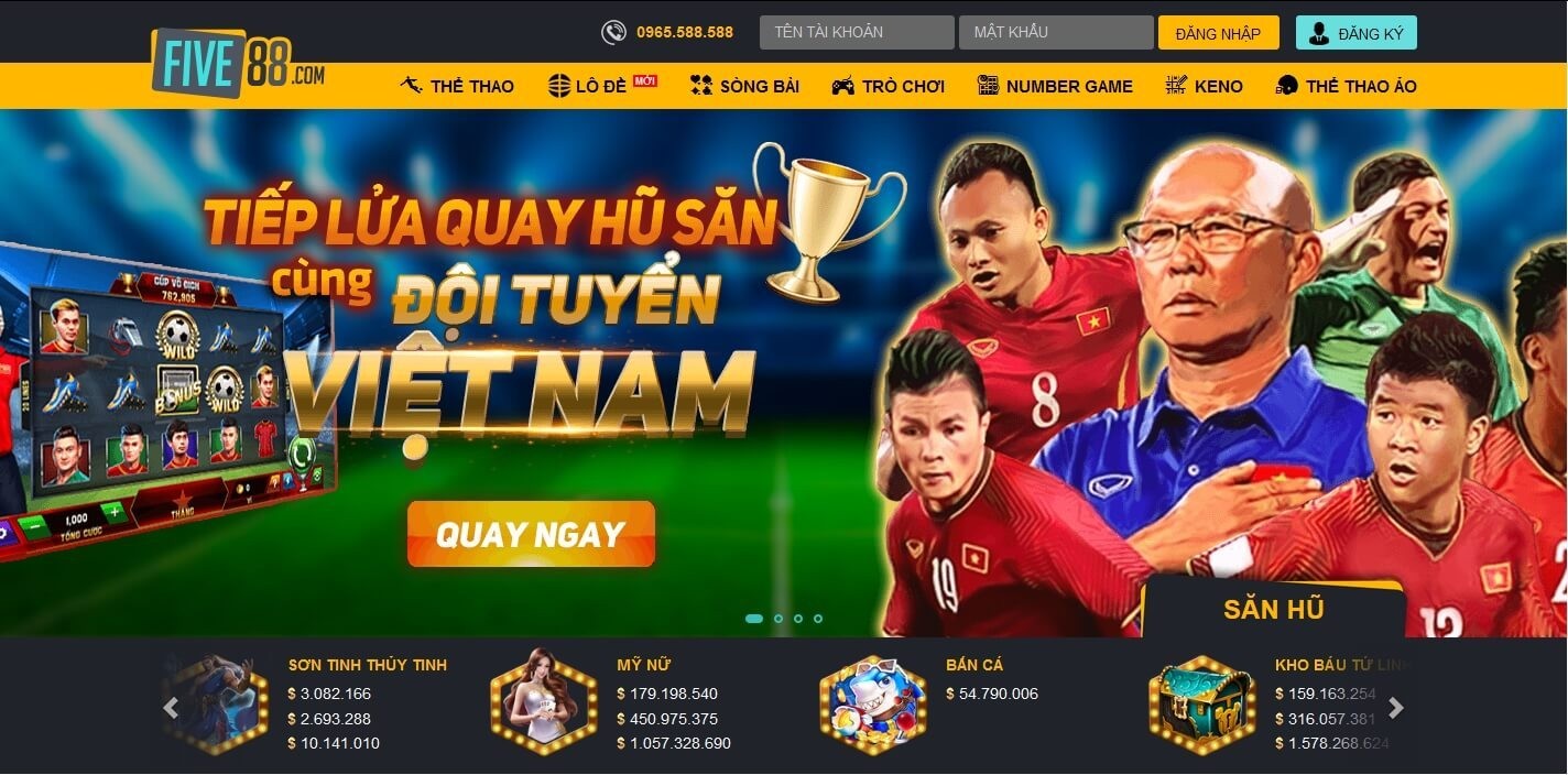 FIVE88 - NHÀ CÁI CÁ CƯỢC THỂ THAO, CASINO UY TÍN NHẤT 2024